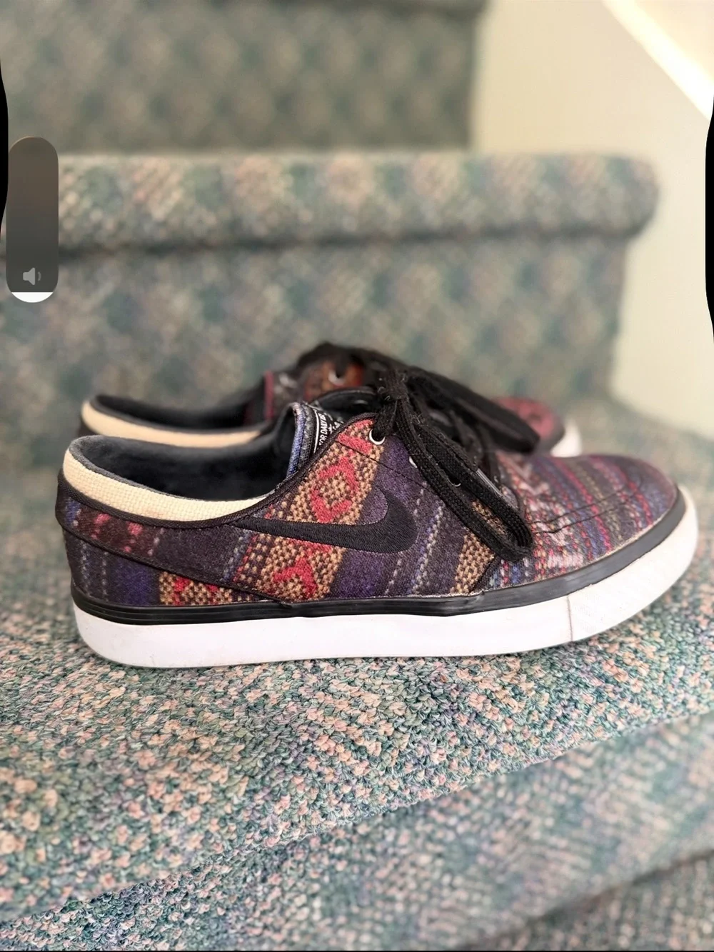 Nike‎ SB zoom Janoski hacky sack men’s size 6 aztec pattern sneakers